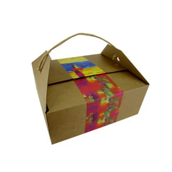 Prispôsobený productCustom dizajn jednorazové Papierové lunch box malajzia sandwich box a cake box balení