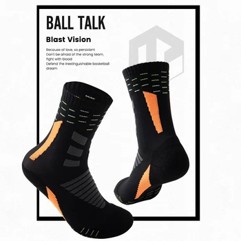 Profesionálny Basketbal Ponožky Elite Trubice Ponožky Hrubé Uterák Ponožky Non-slip Potu-absorbent Výcvik Športové Ponožky Muži Ženy
