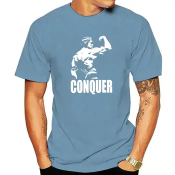 Pánske Dobyť Arnold Schwarzenegger T Shirt Čistej Bavlny Oblečenie Vtipné Krátke Rukáv O Neck Tee Tričko Vytlačené T-Shirts