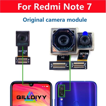 Pôvodný Pre Xiao Redmi Poznámka 7 Note7 Zadná Kamera Zadný Hlavné Veľký Predný Fotoaparát Modul Široký, Hĺbka Selfie Smerom Flex Kábel Časti