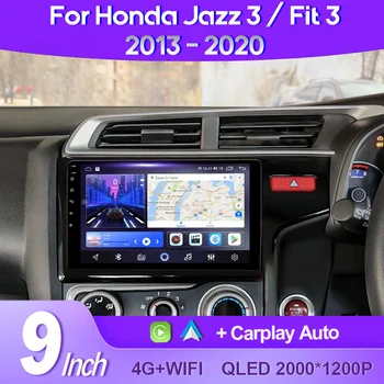 QSZN Pre Honda Jazz 3 2015 - 2020 Nosenie 3 GP GK 2013 -2020 RHD 2K QLED Android 13 Auto Rádio Multimediálny Prehrávač Videa GPS 4G CarPlay