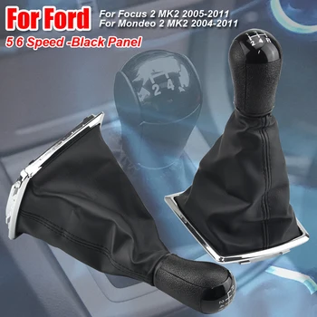 Radenie Gombík Boot Páčku Prepínača Rukoväť Pre Ford Focus 2 Mondeo MK2 2005-2011 Manuálna Prevodovka Rukoväť Kryt 5/6 Rýchlosť