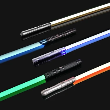 RGB Kovové Lightsaber Laserový Meč Rave Blikajúce Cosplay Sabre De Luz Zbraň Svetlo Stick Svetelnej Pohode Hračky Led Stick