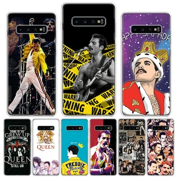Rock, Funky Freddie Mercury Kráľovná Kremíka Hovoru Telefón puzdro Pre Samsung Galaxy s rezacím zariadením S10 Plus S20 FE S21 S22 S23 Ultra Lite S10E S9 S8 +