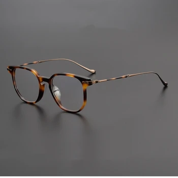 Rámy pre ženy okuliare RLT-5887 Japonsko Značky Námestie Titán Muži Ženy Trendov Optické Sklá Oculos De Grau Feminino