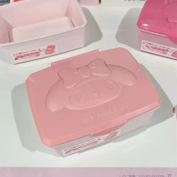 Sanrio Moje Melódie Hello Kitty Veci Úložný Box Cartoon Drapákové vata Papiernictvo Šperky Dievčatá, Izba pre Darčeková Kolekcia