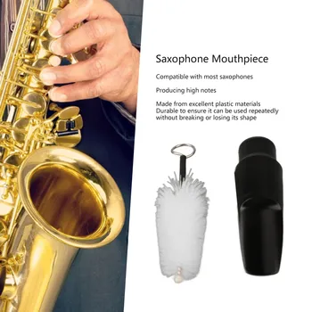 Saxofón Náustok Plastové Soprán Sopránový Saxofón Whistle Kefa Na Hudobné Nástroje, Príslušenstvo Cleaning Tool