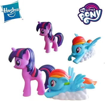 Skutočné Hasbro Môj Malý Pony Akčné Figúrky Model Kolekcie Pony Sky Letu Série Roztomilá Bábika Celý Set Ornament Dievča Hračka Darček