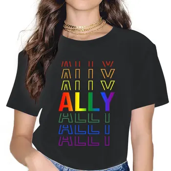 Spojenec Rainbow Ženy Košele Hrdosti LGBT Gay Láska T-shirt Kawaii Vintage Žena Blusas