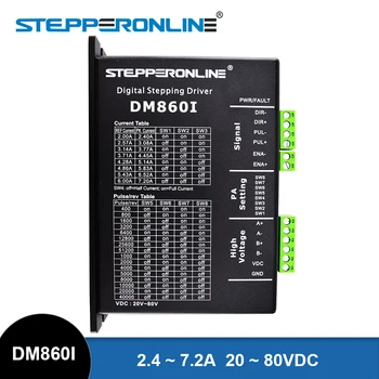STEPPERONLINE DM860I Stepper Motor Ovládač 20-80VDC 2.4-7.2 A Nema 34 Krokovanie Motorových Radič CNC Rytie Stroj