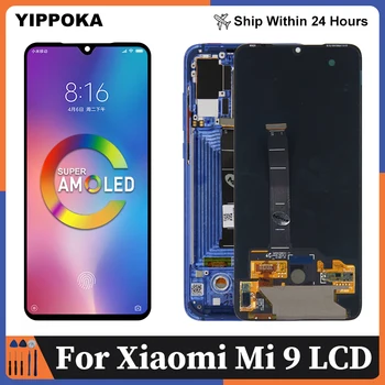 Super AMOLED Pre Xiao Mi 9 LCD Displej Dotykový Displej Digitalizátorom. Montáž Pre Xiao 9 LCD M1902F1G Displej Náhradné Diely