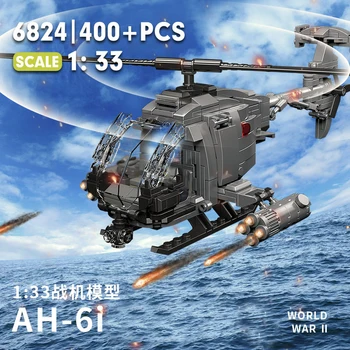 Svetovej Vojny WW2 AH-6i Svetlo Mini Prieskumné Lietadlo Zber Stavebné kamene, Tehly, Hračky, Darčeky