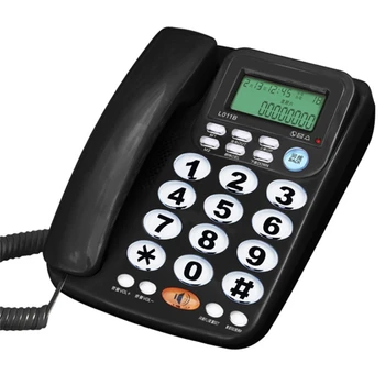 Telefón Home Office Šnúrový Pozemné s identifikáciu Volajúceho Zobrazenie Veľké Displa