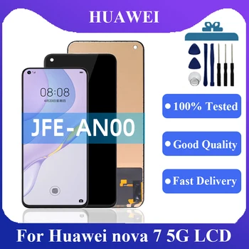 TFT 6.53 Palcový Pre Huawei Nova 7 5G Lcd Displej Dotykový Panel Obrazovky Digitalizátorom. Pre JEF-AN00 JEF-NX9 JEF-AN20 Náhradné