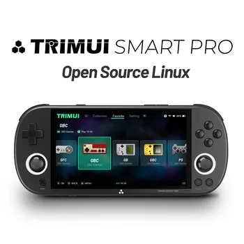 Trimui Smart Pro Konzoly Prenosné Vreckové Herné Konzoly 4.96 palcový IPS Open Source Handheld PSP/PS1 Hry Hráč Retro Arkádovej Hry