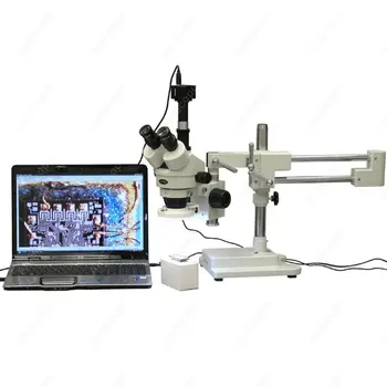 Trinocular Stereo Mikroskopom--AmScope Dodávky 3,5 X-90X LED Okruhu Kontrola Trinocular Zoom, Stereo Mikroskopom + 3MP Fotoaparát