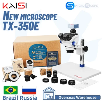 TX-350e Trinocular Stereo Mikroskopom Nastaviť 1080P 4K HDMI Video Kamera 3,5 X-100X Zoom Zároveň Hlavná trinokulárny kyowa