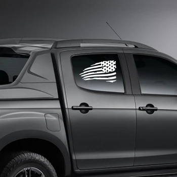 Univerzálny Auto Vlajku USA Nálepky Pre Autá, SUV, Nákladné Vozidlo Dvere Bočné Okná čelné Sklo Gaphics Splsh Americké Vlajky Dekor Odtlačkový