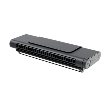 USB Office Prenosné Leafless Plnenie Ventilátor Počítača Klip Displej Ventilátor (Čierna,1 Sada)