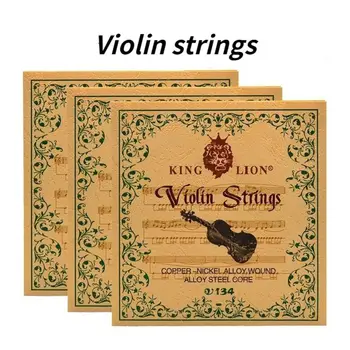 V134 Kráľ Lev Husle String Hrá String Medi, Niklu A Bielej Medi Husle Reťazec Set Oceľové Jadro Univerzálny Hudobník