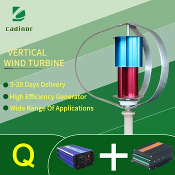 Vertikálna Os Magneticke Veterných Turbín 10000W 3 Čepele voľnej Energie Pre Homeuse s Radičom a Off Grid Invertor