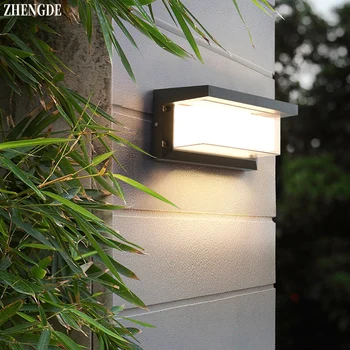 Vonkajšie LED Nástenné svietidlo IP65 Vodeodolný Hliníkové Steny Svetlo pre vnútorné Schody, Spálne, Nočná Záhrada Chodby, Osvetlenie