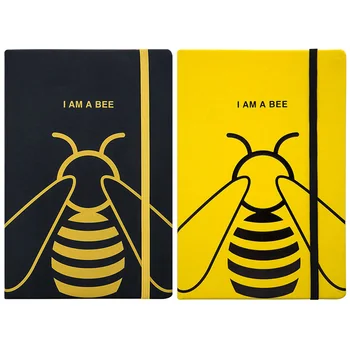 Vysoká Kvalita Roztomilý Bee Notebook A5 Denník Line Program Plánovač Organizátor 256 Stránke Písanie Vestník Knihy, Školy, Cestovné Príručky