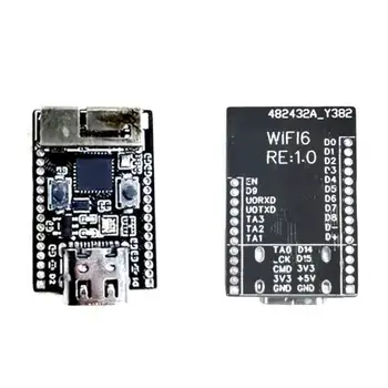 Wifi6 ESP32 C6 Vývoj Doska RISC-V 32-Bit ESP32-C6 N4 BT, Wifi Modul S Krištáľovo Oscilátor RGB LED 4MB FLASH