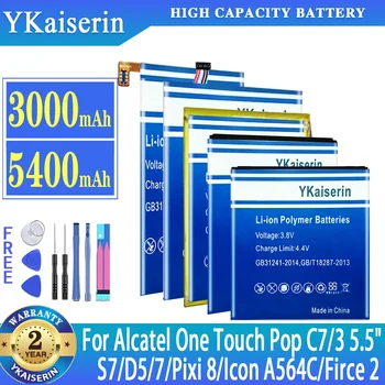 YKaiserin Batérie Pre Alcatel One Touch Pop D5 Dual 4 Plus 4+ C7 3 5.5 7 S7 Ikonu A564C 5038x SZ-5056D SZ-7041 SZ-7040 SZ-5025