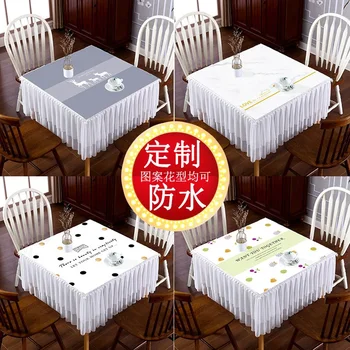 Štvorcový obrus, domáce námestie mahjong tabuľka kryt, nepremokavé tkaniny tkaniny umenie